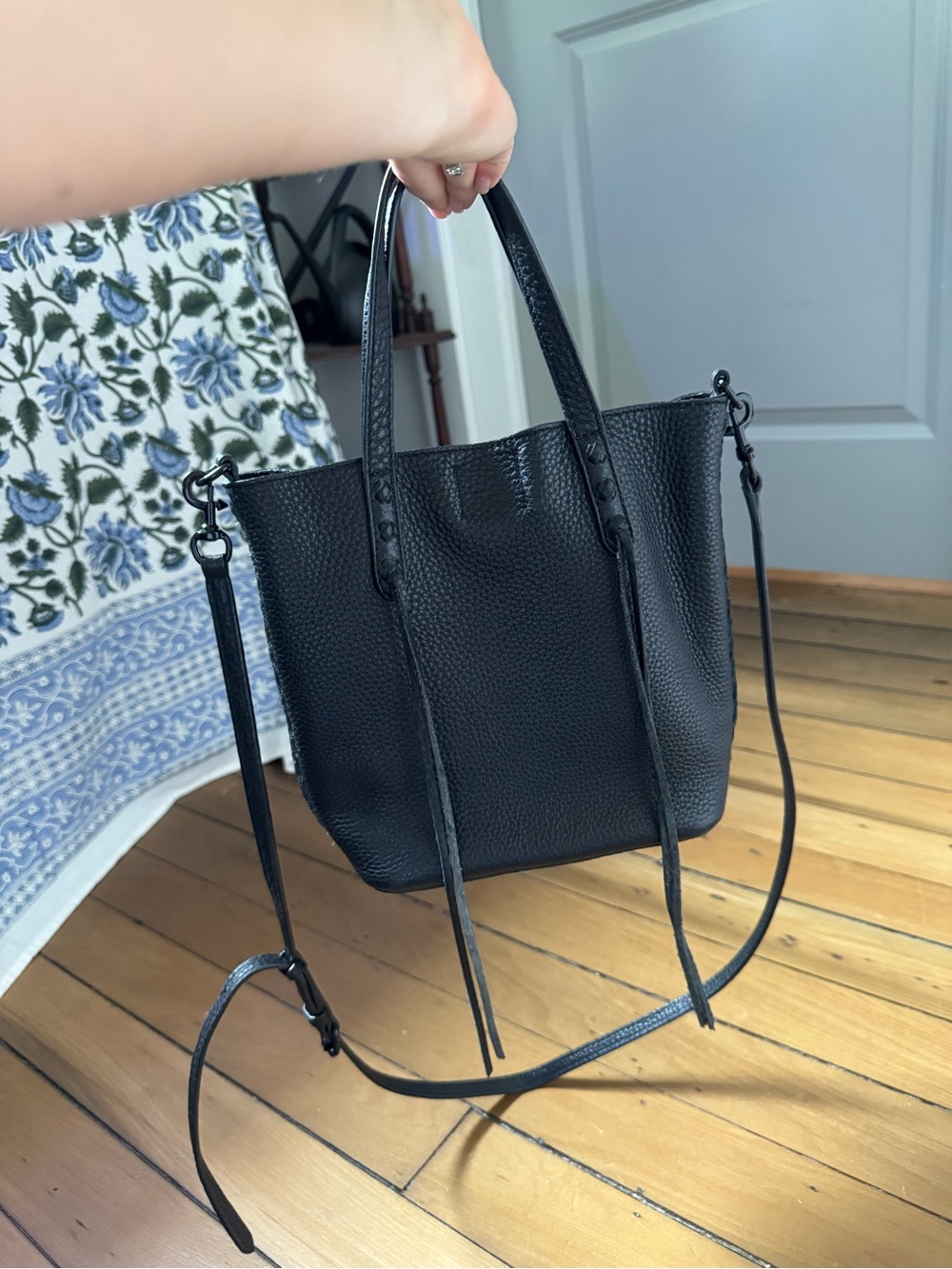 Rebecca Minkoff Pebbled Leather Mini Tote